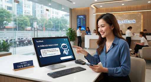 AI Chatbot chăm sóc khách hàng cho ngân hàng